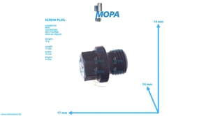 VERSCHLUSSSCHRAUBE - 000910010002 passend für MTU Motoren