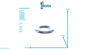 PLAIN WASHER - 01107095 suitable for Deutz engines