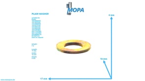 PLAIN WASHER - 01107101 suitable for Deutz engines