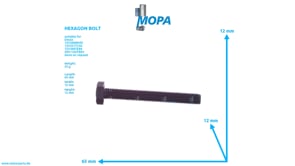 HEXAGON BOLT - 01112366 suitable for Deutz engines