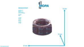 HEXAGON NUT - 01112895 suitable for Deutz engines