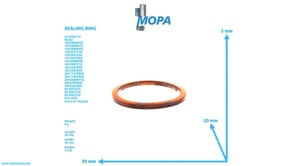 SEALING RING - 01118700 suitable for Deutz engines