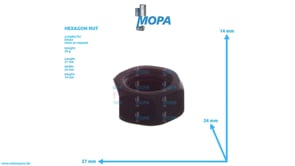 HEXAGON NUT - 01143075 suitable for Deutz engines