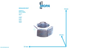 HEXAGON NUT - 01143195 suitable for MWM & Deutz engines