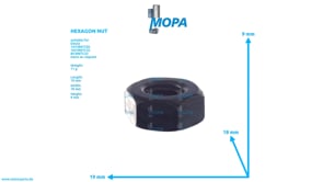 HEXAGON NUT - 01144673 suitable for Deutz engines