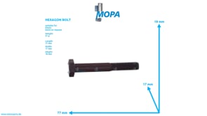 HEXAGON BOLT - 01144716 suitable for Deutz engines