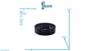 ROTARY SHAFT LIP SEAL - 01160490 suitable for Deutz engines