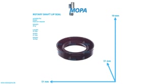 ROTARY SHAFT LIP SEAL - 01160658 suitable for Deutz engines