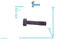 HEXAGON BOLT - 01166909 suitable for Deutz engines