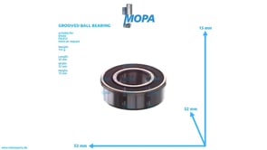 GROOVED BALL BEARING - 01179676 suitable for Deutz engines