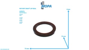 ROTARY SHAFT LIP SEAL - 01221964 suitable for MWM & Deutz engines ROTARY SHAFT LIP SEAL - 01221964 suitable for MWM & Deutz engines