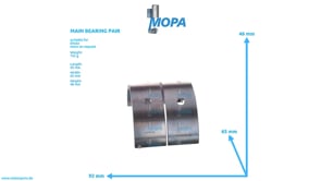 MAIN BEARING PAIR - 02931880 suitable for Deutz engines