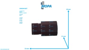 UNION NUT - 04157445 suitable for Deutz engines
