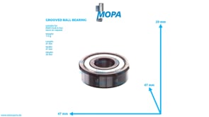 GROOVED BALL BEARING - 06314600402 suitable for MAN D engines