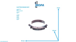 NUTMUTTER - 070852035000 passend für MTU Motoren