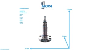 DRIVE SHAFT - 12134117 suitable for MWM & Deutz engines