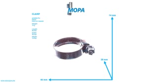 CLAMP - 12151665 suitable for Deutz engines