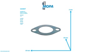 GASKET - 12163449 suitable for MWM & Deutz engines