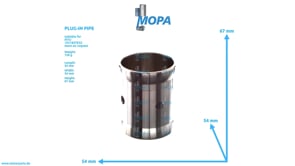 PLUG-IN PIPE - 5061420653 suitable for MTU engines