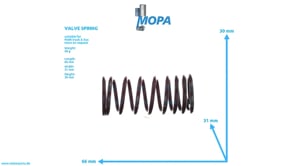 VALVE SPRING - 51041020075 suitable for MAN D engines