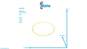 GASKET - 51069010093 suitable for MAN D engines