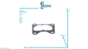 EXHAUST MANIFOLD GASKET - 51089010069 suitable for MAN D engines