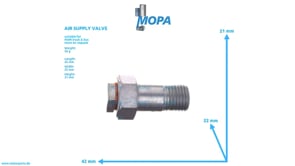 AIR SUPPLY VALVE - 51111070023 suitable for MAN D engines