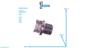 SCREW PLUG - 51903100186 suitable for MAN D-engines