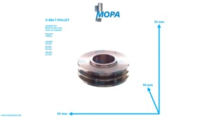 V-BELT PULLEY - 51958200063 suitable for MAN D-engines