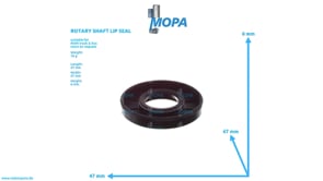 ROTARY SHAFT LIP SEAL - 51965010407 suitable for MAN D engines