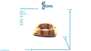 CAMSHAFT BEARING PAIR - 5550510318 suitable for MTU engines CAMSHAFT BEARING PAIR - 5550510318 suitable for MTU engines