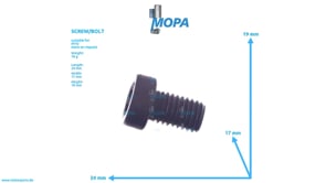 SCREW/BOLT - 700384010015 suitable for MTU engines