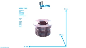 SCREW PLUG - 000908024004 suitable for MTU engines SCREW PLUG - 000908024004 suitable for MTU engines