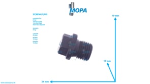 SCREW PLUG - 000910999015 suitable for MTU engines