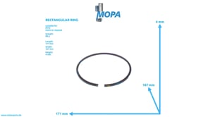 RECHTECKRING - 0080375819 passend für MTU Motoren RECHTECKRING - 0080375819 passend für MTU Motoren