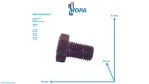 HEXAGON BOLT - 01101711 suitable for Deutz engines
