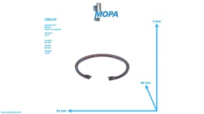 CIRCLIP - 01107854 suitable for Deutz engines