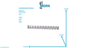 COMPRESSION SPRING - 02083648 suitable for MWM & Deutz engines