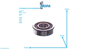 CYLINDRICAL ROLLER BEARING - 04183842 suitable for Deutz engines