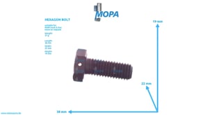 HEXAGON BOLT - 06013047317 suitable for MAN D-engines