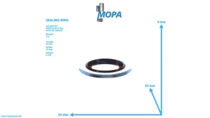 SEALING RING - 06566310106 suitable for MAN D engines