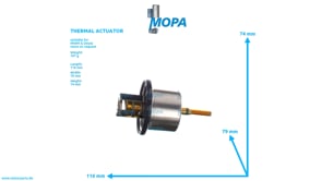 THERMAL ACTUATOR - 12277038 suitable for MWM & Deutz engines
