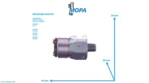 PRESSURE SWITCH - 12323758 suitable for MWM & Deutz engines
