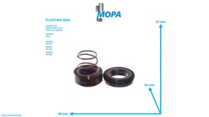 FLOATING SEAL - 51065200055 suitable for MAN D engines