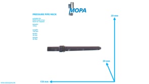 PRESSURE PIPE NECK - 51103016158 suitable for MAN D engines