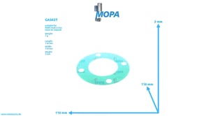 GASKET - 51389020016 suitable for MAN D engines