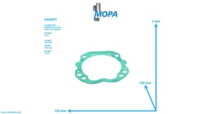 GASKET - 51549010027 suitable for MAN D engines