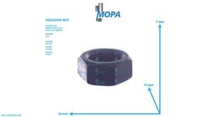 HEXAGON NUT - 51905010030 suitable for MAN D engines