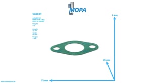 GASKET - 51966010383 suitable for MAN D engines