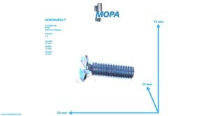 COUNTERSUNK SCREW - 000963006005 suitable for MTU engines COUNTERSUNK SCREW - 000963006005 suitable for MTU engines